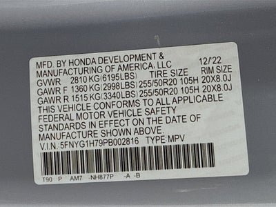 2023 Honda Pilot Touring