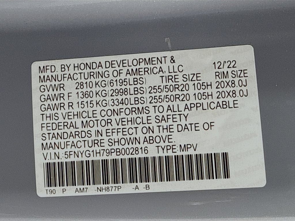 2023 Honda Pilot Touring