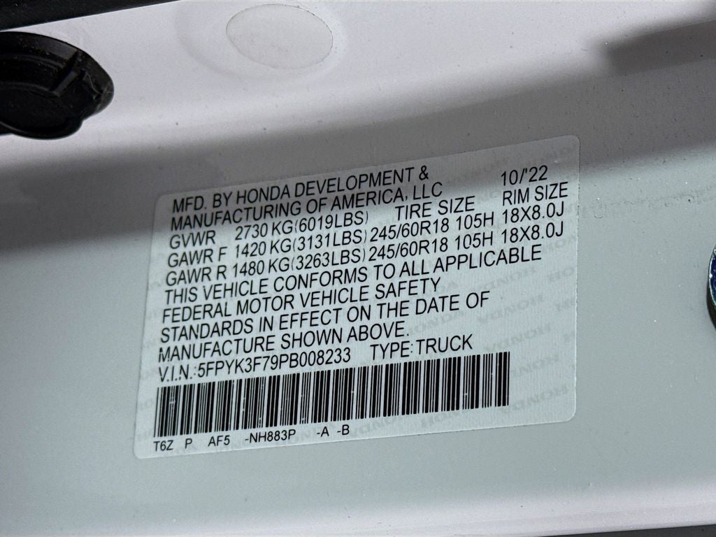 2023 Honda Ridgeline RTL-E