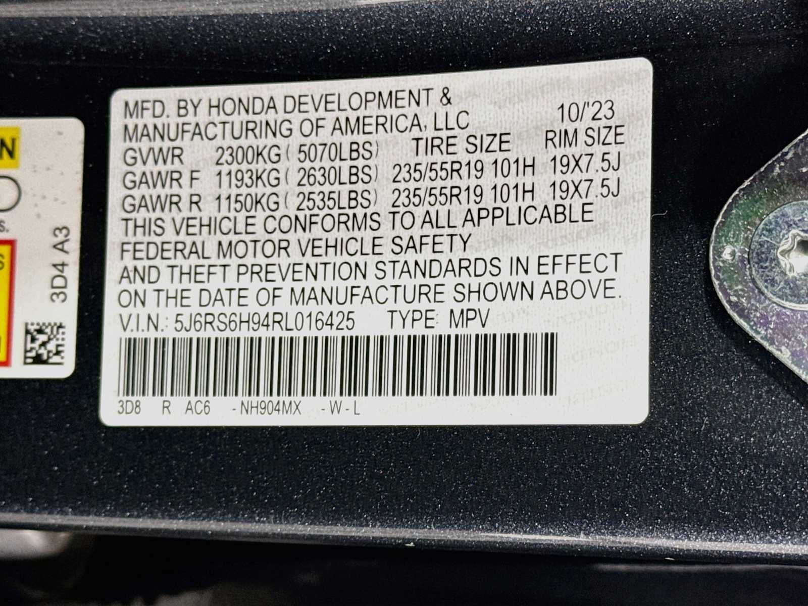 2024 Honda CR-V Hybrid Sport Touring