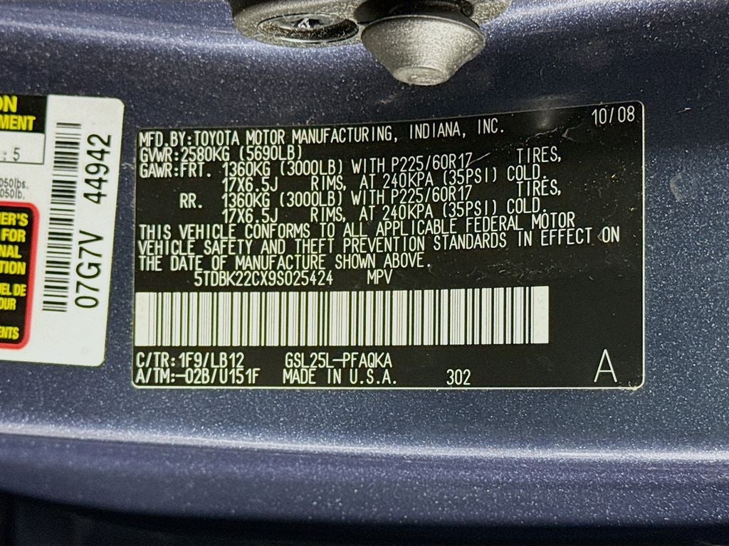2009 Toyota Sienna Limited