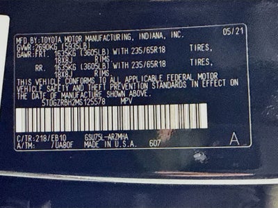 2021 Toyota Highlander XLE