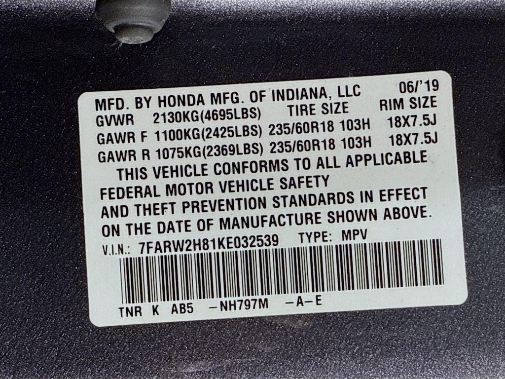 2019 Honda CR-V EX-L