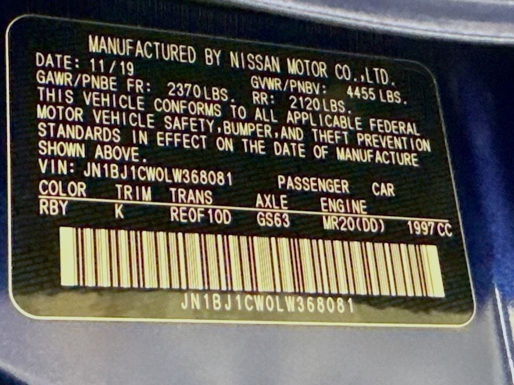 2020 Nissan Rogue Sport SV