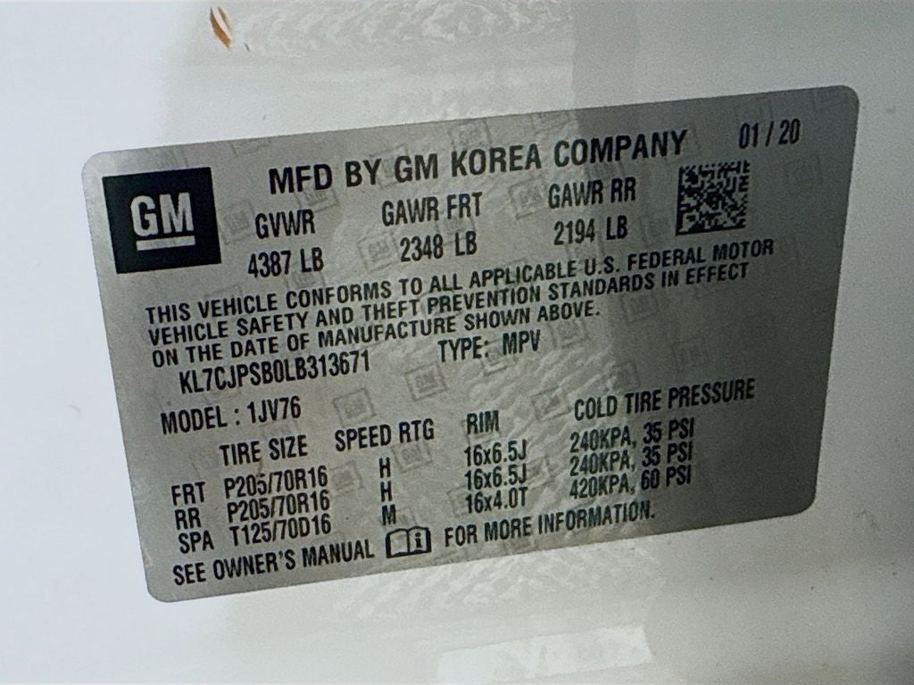 2020 Chevrolet Trax LT