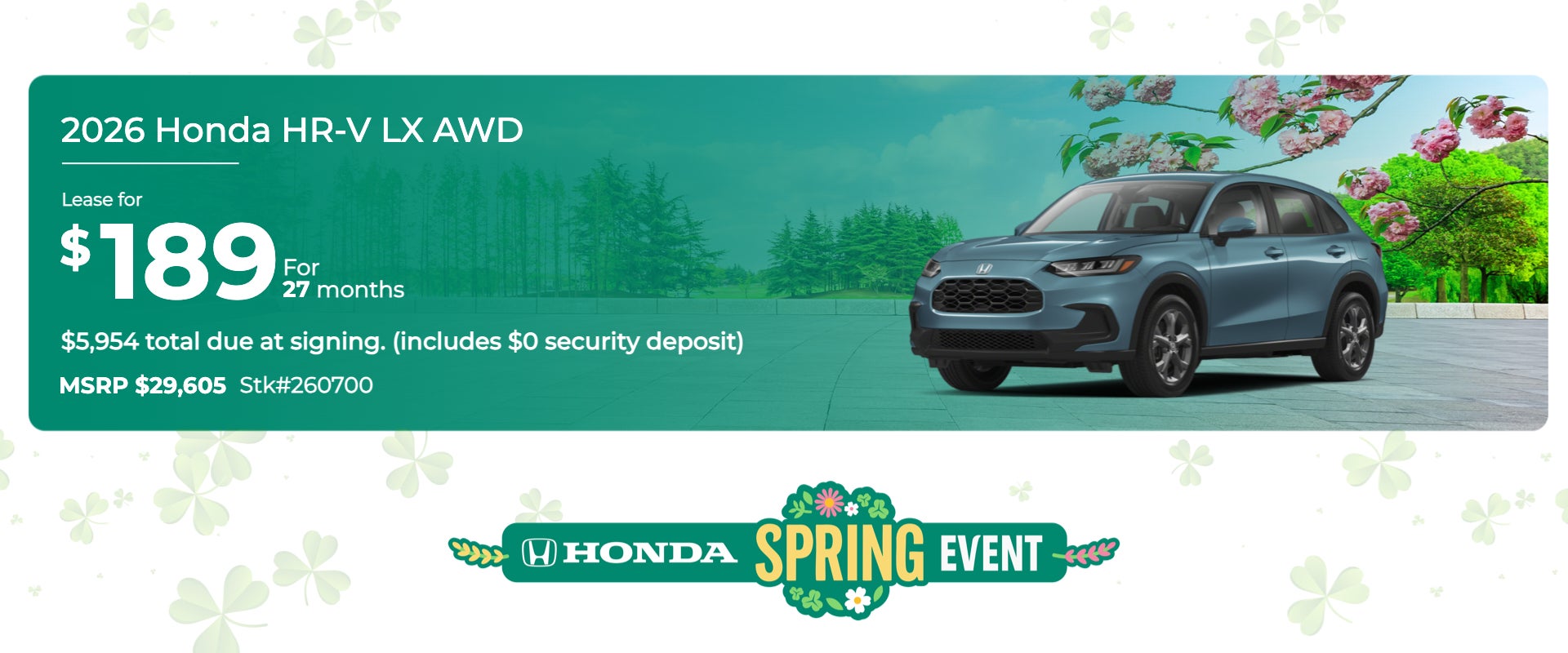 2026 Honda HR-V LX AWD