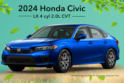 2024 Honda Civic LX 4 cyl 2.0L CVT