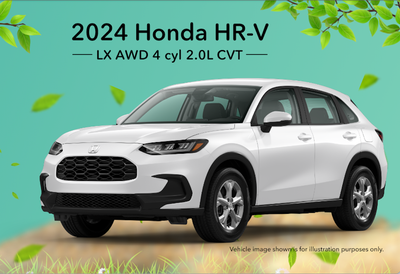 2024 Honda HR-V LX AWD 4 cyl 2.0L CVT