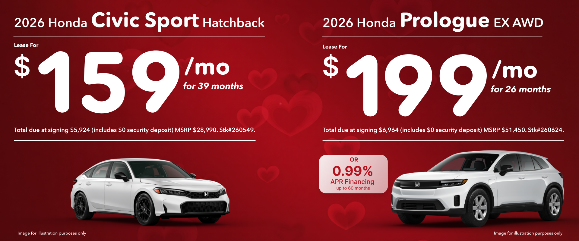 2026 Honda Civic & 2026 Honda Prologue