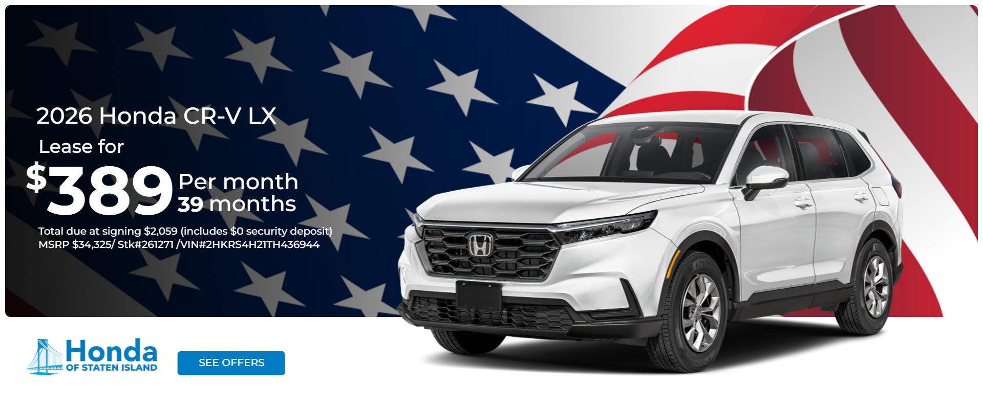 CR-V Offer
