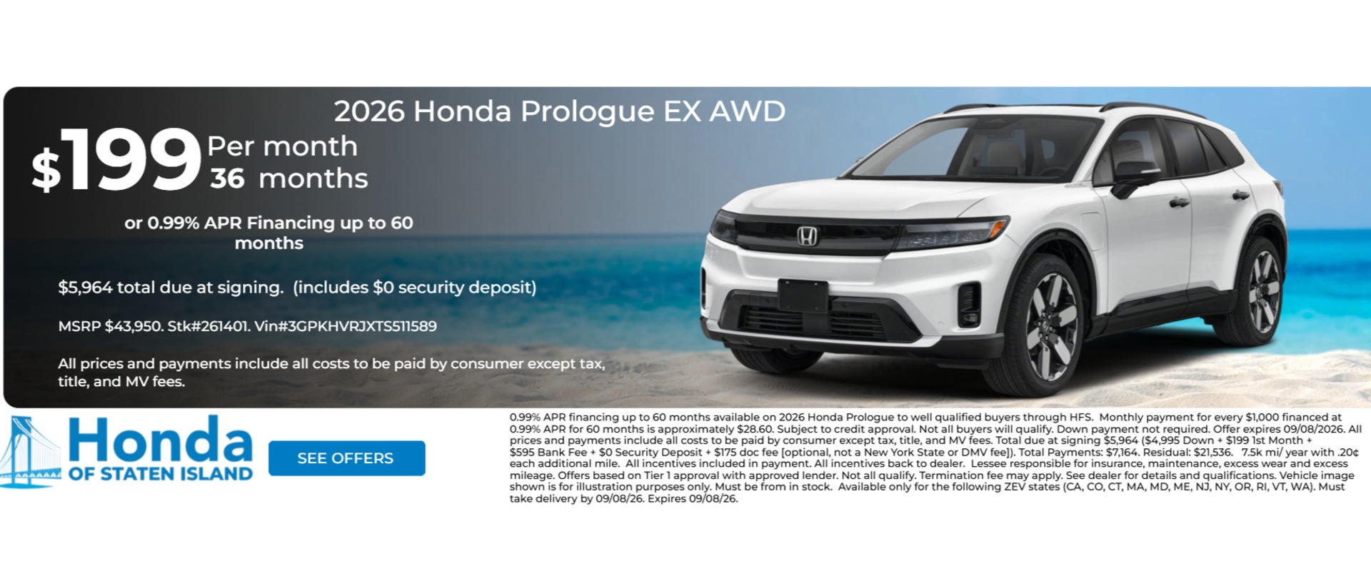 2026 Honda Prologue Ex AWD