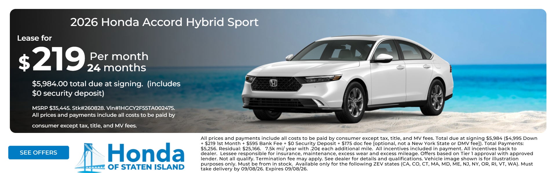 2026 Honda Accord Hybrid Sport