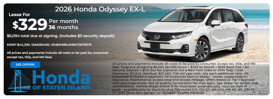 2026 Honda Odyseey EX-L