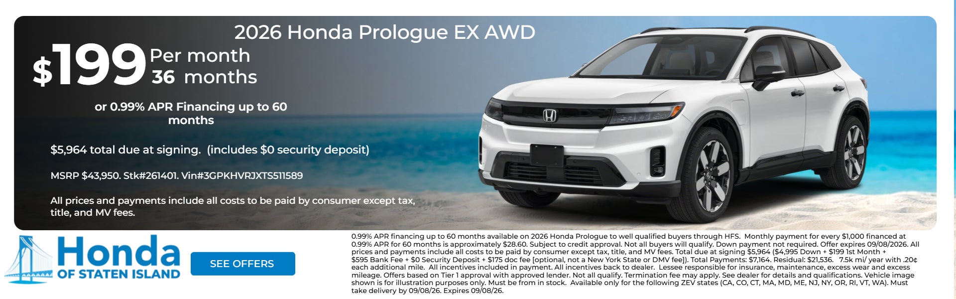 2026 Honda Prologue Ex AWD