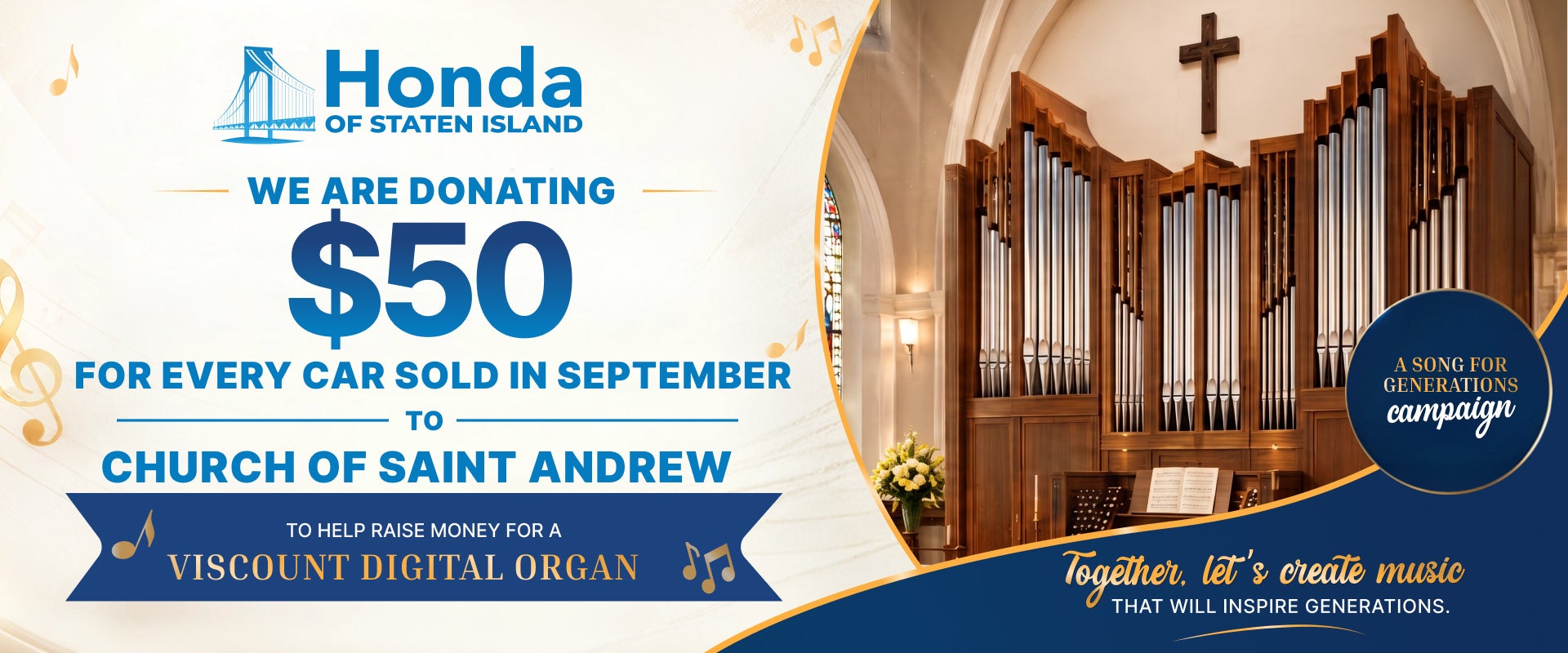 $50 DONATION FOR EVERY CAR SOLD