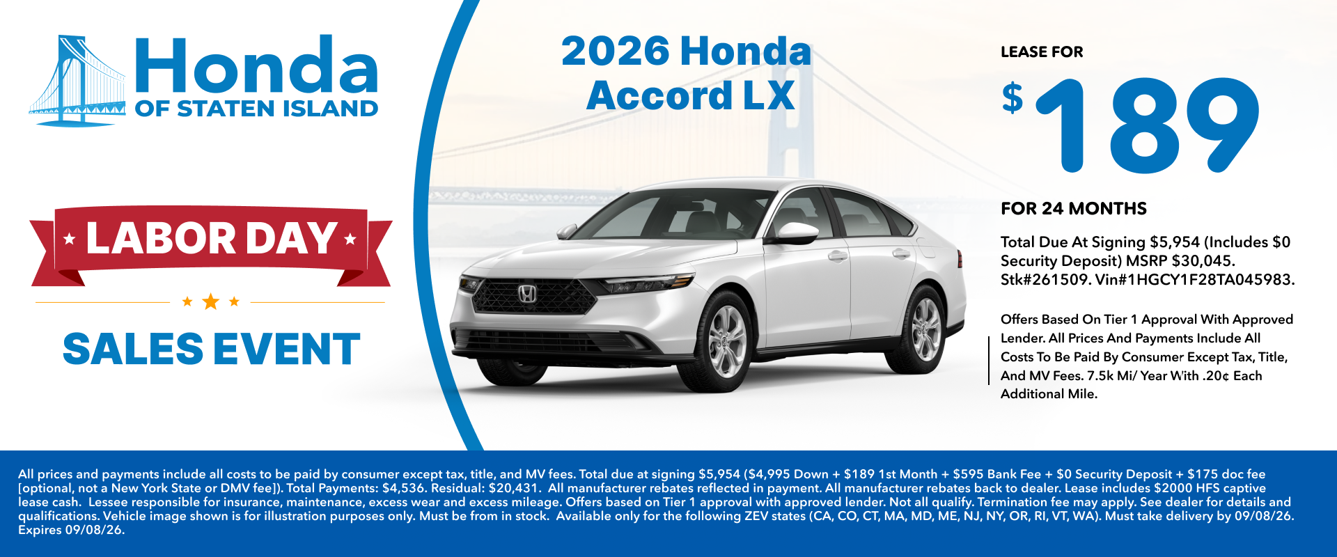 2026 Honda Accord LX