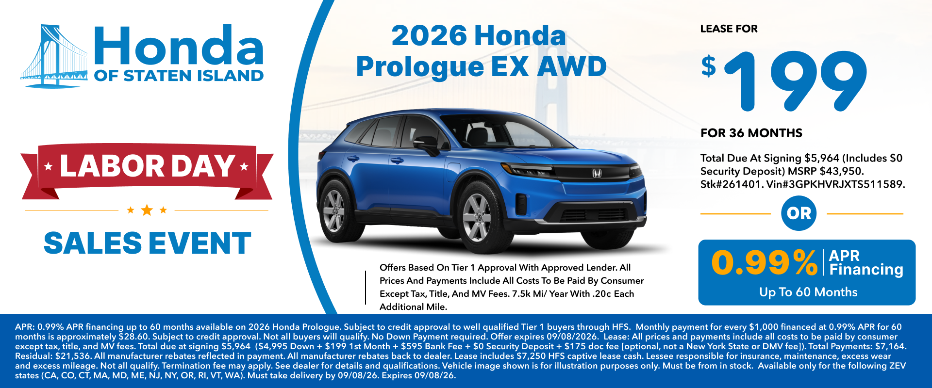 2026 Honda Prologue EX AWD