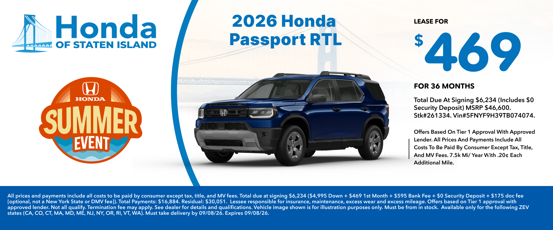 2026 Honda Passport RTL