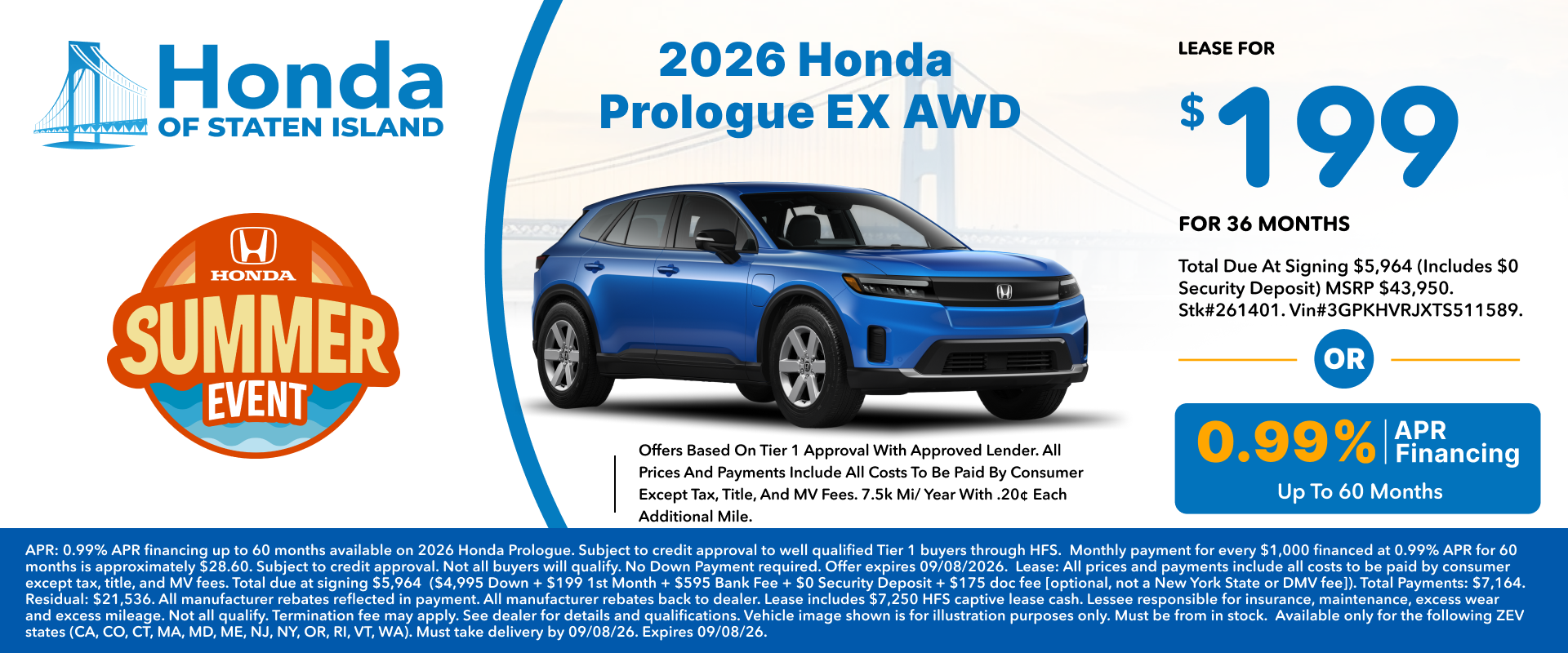 2026 Honda Prologue EX AWD