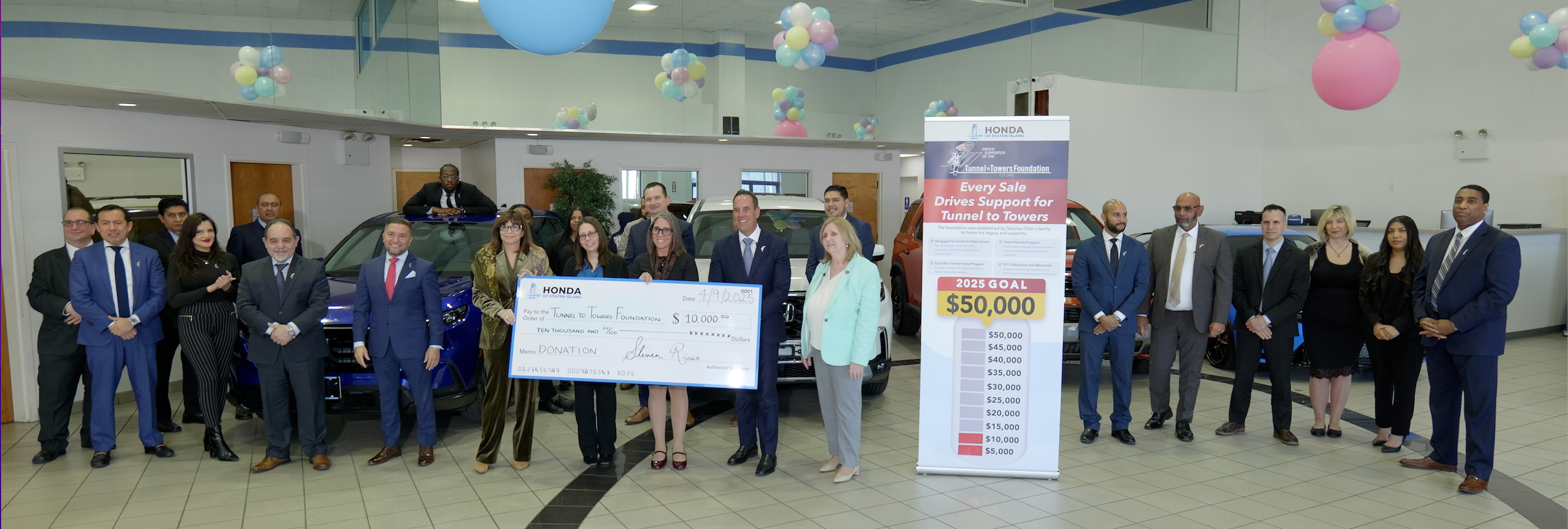 Tunnel to Towers $10,000 Check