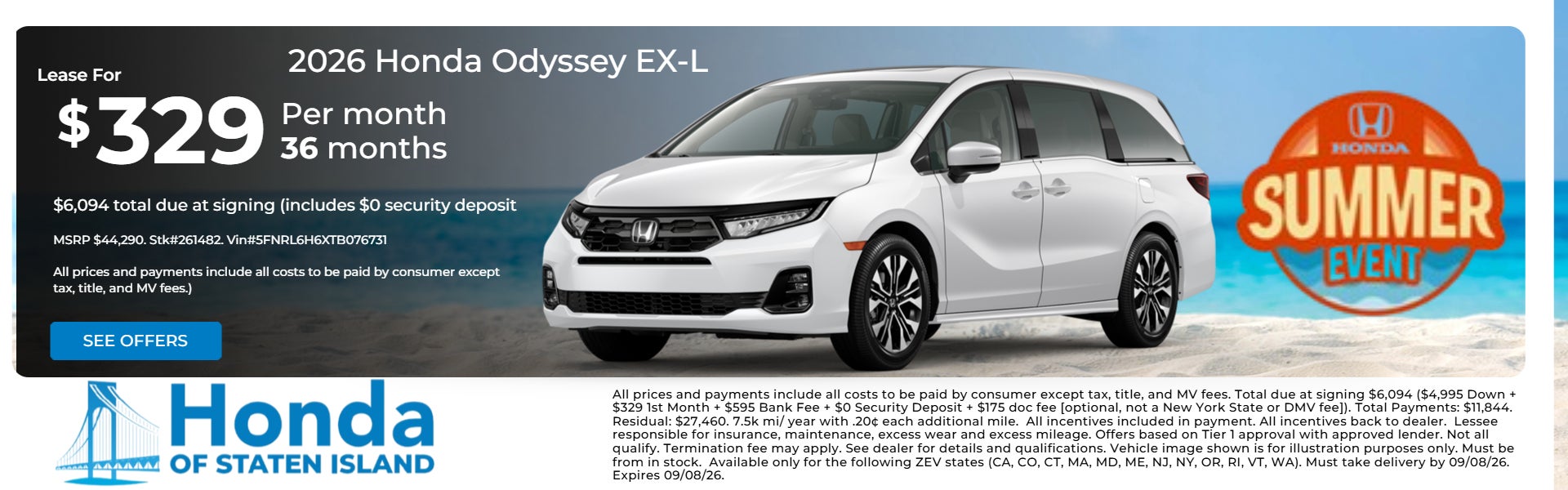 2026 Honda Odyssey EX-L