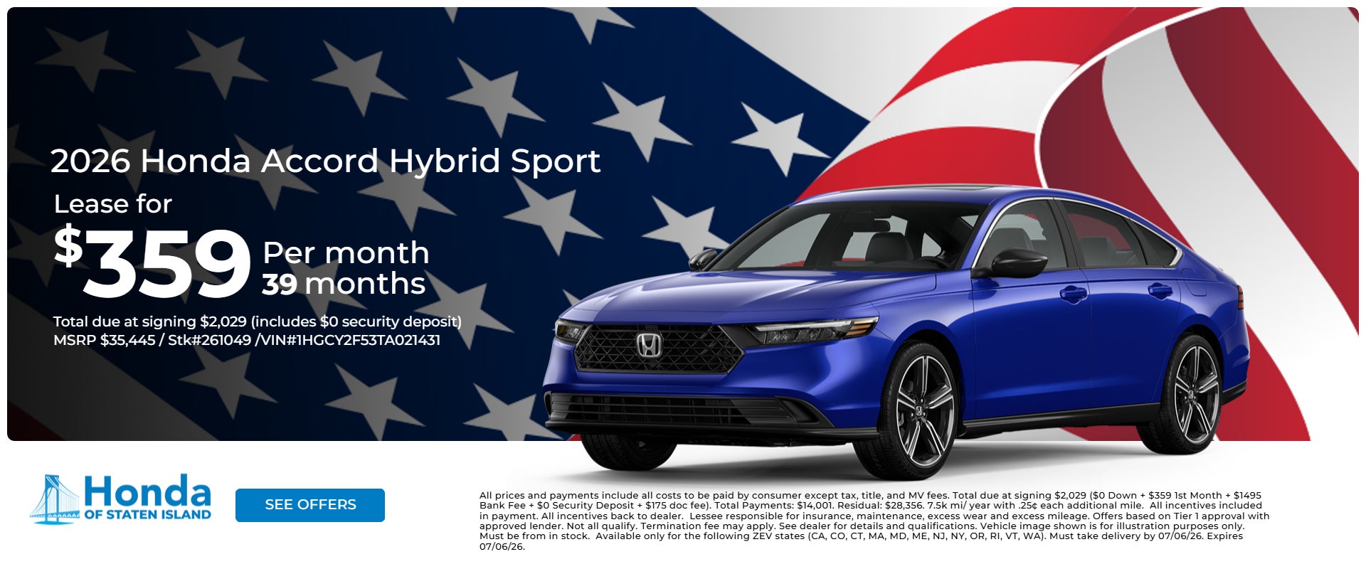 Accord Specials!