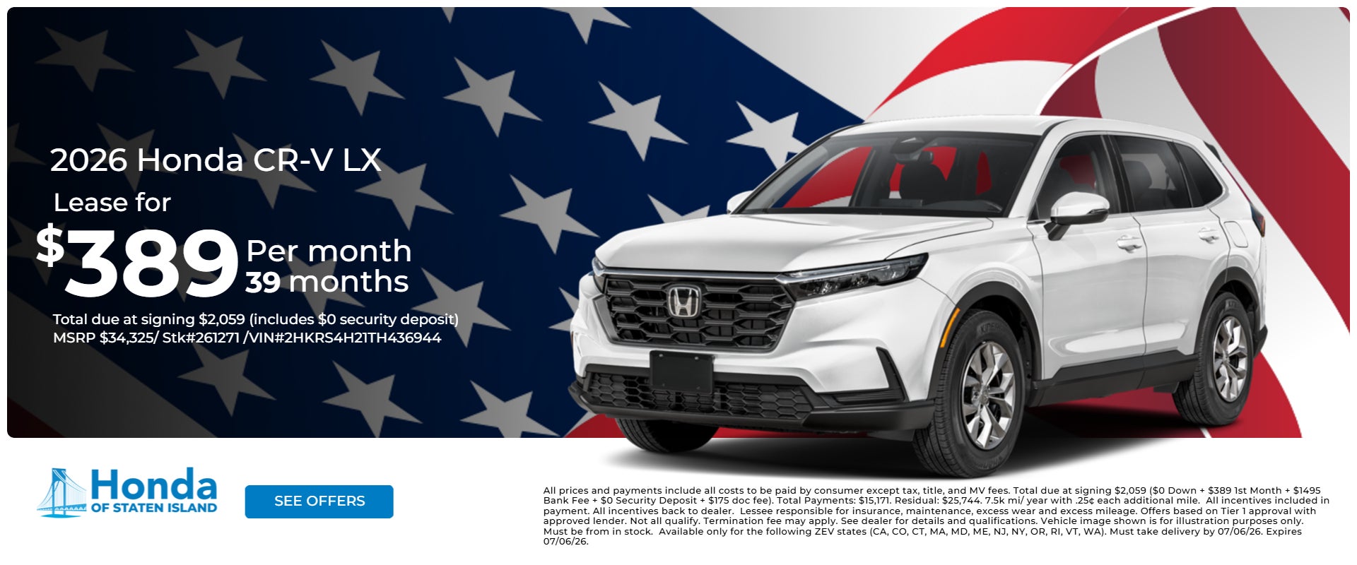 CR-V Specials