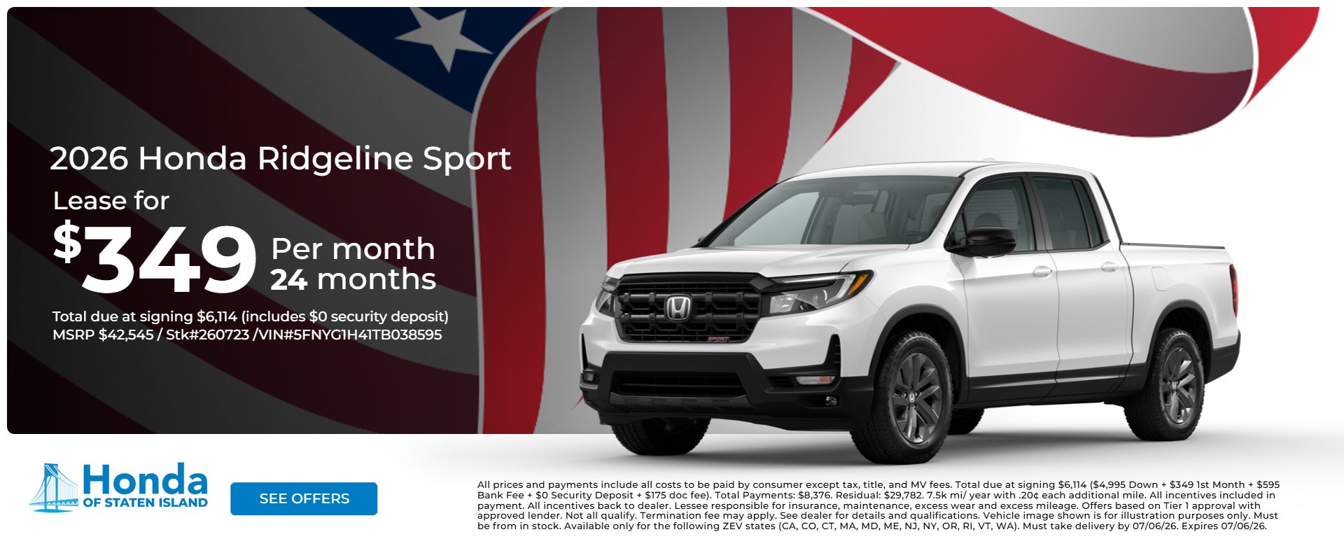 Ridgeline Specials
