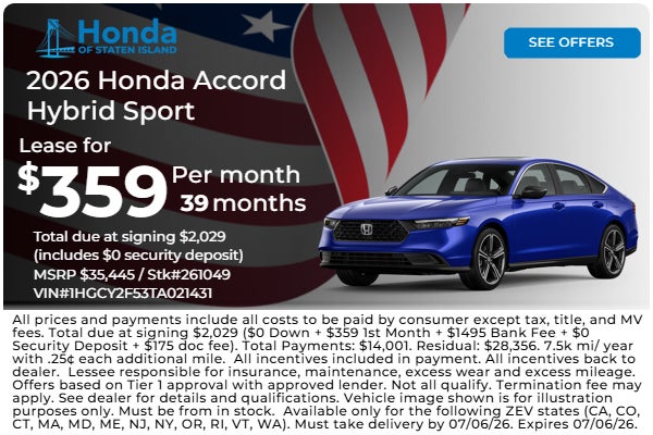 Accord Specials!