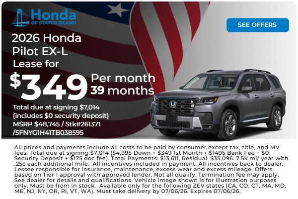 Honda Pilot Specials